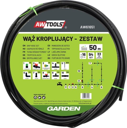 Awtools Waz Dryppende Sett 50 M 94 El. Awtools Waz Dryppende Sett 50 M 94 El.