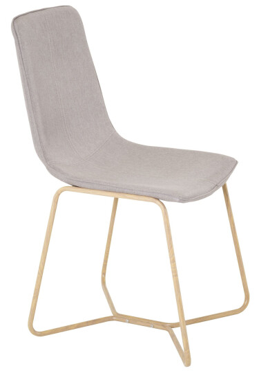 Venture Design X-chair spise stol Grå Textil/gull Grå