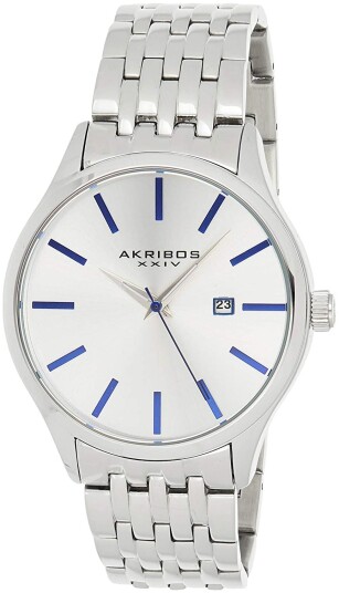 Akribos XXIV Herreklokke AK941SS Sølvfarget/Stål Ø44 mm