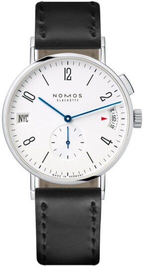 Nomos Glashütte Herreklokke N 635 Tangomat Hvit/Lær Ø40 mm Nomos Glashütte Herreklokke N 635 Tangomat Hvit/Lær Ø40 mm