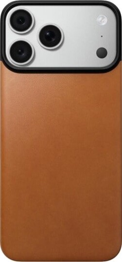 Nomad Magnetic Leather Back - saddle (Horween) - Magsafe - iPhone 18 Pro Max/17 Pro Max