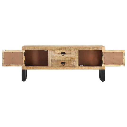 vidaXL TV-benk 110x30x45 cm grovt mangotre vidaXL TV-benk 110x30x45 cm grovt mangotre
