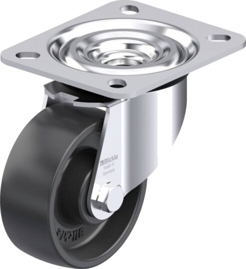 Blickle 45997 L-Pp 80R Styrehjul I Stål, Hjuldiameter 80 Mm, Bæreevne Maks. 120 Kg (1 Stk.)