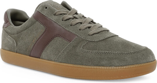 Tommy Hilfiger Th Tribeca Sneaker Suede - Khaki green - 41