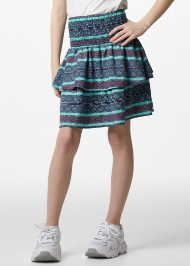 Seaside Miami Skirt Jr Blue Multi Flower 140 Skjørt