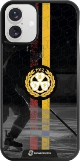 Phonecases3D iPhone 16 Plus Brynäs IF 3D mobildeksel, svart