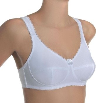 sassa BH Classic Soft Bra Hvit bomull D 85 Dame