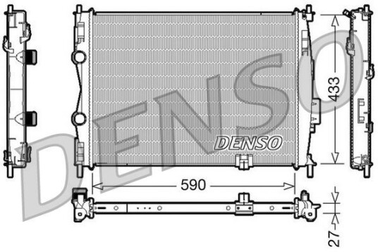 Radiator DENSO DRM46019 Radiator DENSO DRM46019