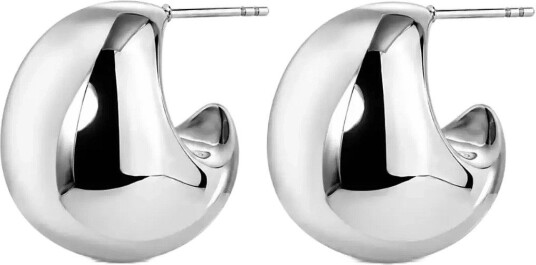 Bud To Rose Divino Earring Gold   Silver   ONE SIZE