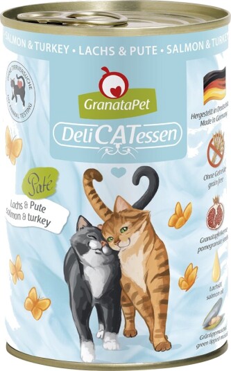 Granatapet våtfôr DeliCatessen Laks og kalkun 24 x 400 g