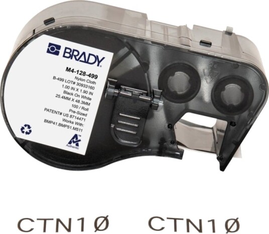 Brady Nylonklut Matt Permanent Aggressivt Akryllim 165 Mikron Svart På Hvitt 25.4 X 48.26 Mm 100 EtikettEr 1 RullEr X 100 Flerbruks Merkelapper For Brady Bmp41 Bmp51 Bmp53 M410 M510 M511 Brady Nylonklut Matt Permanent Aggressivt Akryllim 165 Mikron Svart På Hvitt 25.4 X 48.26 Mm 100 EtikettEr 1 RullEr X 100 Flerbruks Merkelapper For Brady Bmp41 Bmp51 Bmp53 M410 M510 M511