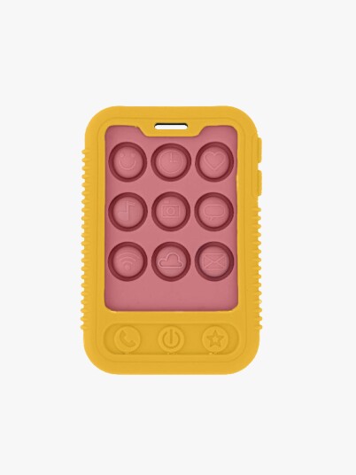 Nuby Phone Popper Biteleke Gul/Rosa