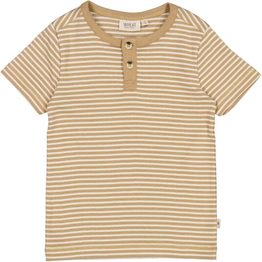 Wheat T Shirt Bertram Cappuccino Stripe (116 / 6 år)