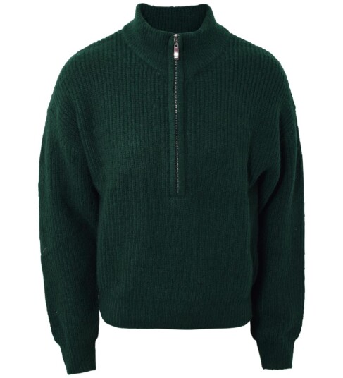 Hound Genser Strikk Zip Dark Olive 16 år 176 Genser Grønn