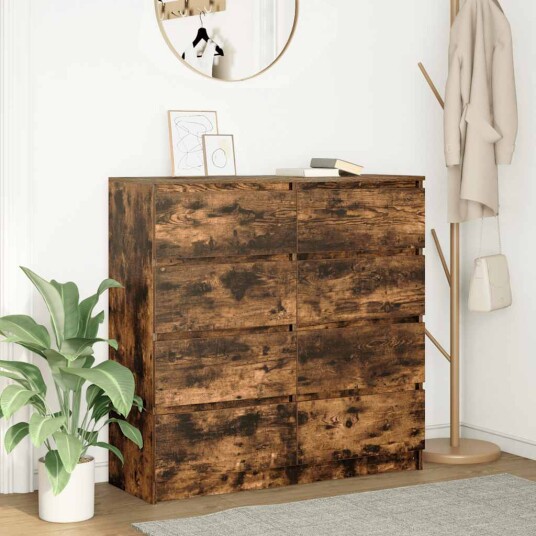 Skjenk røkt eik 100x35x99 cm konstruert tre Skjenk røkt eik 100x35x99 cm konstruert tre