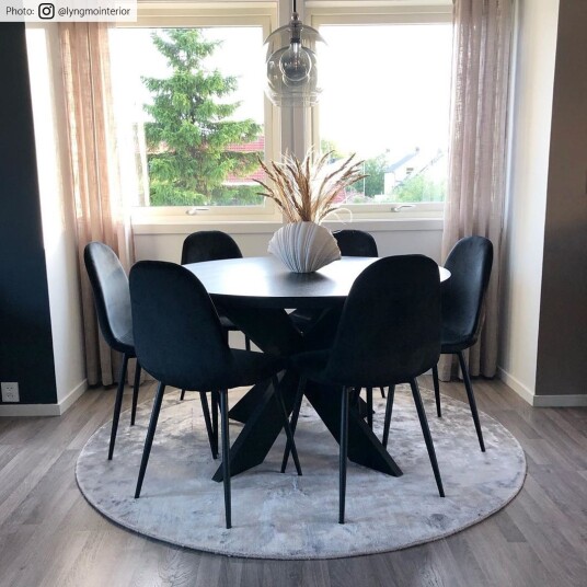Rundt teppe Jodhpur Special Luxury Edition Viskose lysgrå/beige Størrelse: Ø 160 cm