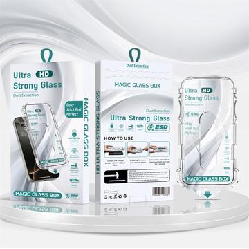 iPhone 12 Pro Max HD Beskyttelsesglass med automatisk verktøy for støvfjerning 9H