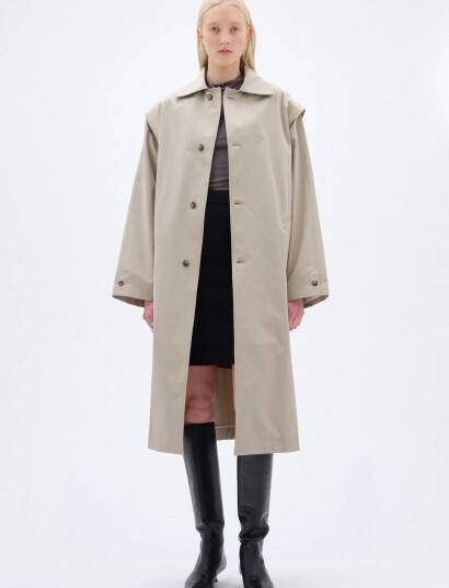 REMAIN Birger Christensen Oversized Trenchcoat Beige 40