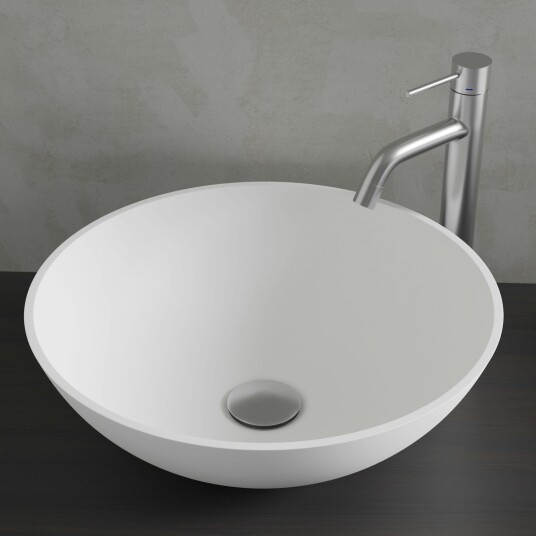 Scandtap Bathroom Concepts Solid R1 Ø400 mm, Hvit Matt