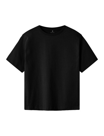 name it Nkmvobbo Ss Nreg Top Noos Black 158-164