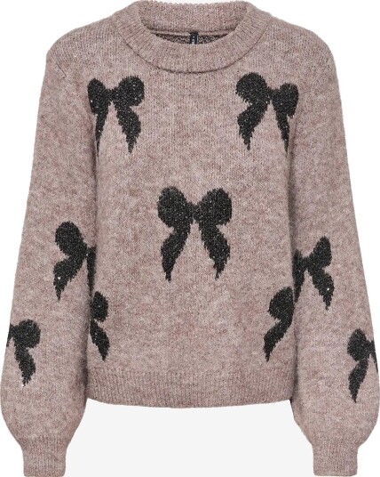 ONLY Onldoffa Ls O Neck Glitter Knt WALNUT XS ONLY Onldoffa Ls O Neck Glitter Knt WALNUT XS