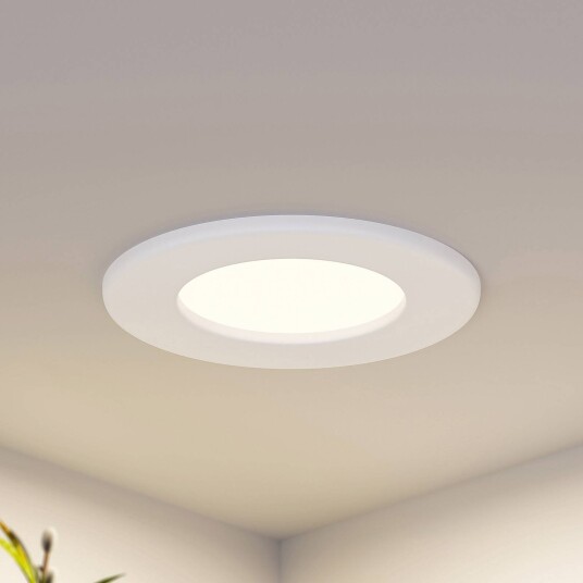 Prios LED innbyggingslampe Cadance hvit 12 cm sett med 10 stk CCT