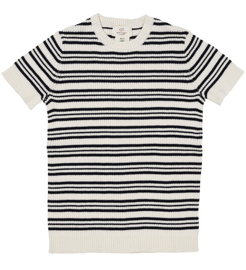 Copenhagen Colors Knitted Rib Blouse W. Ss Black 104