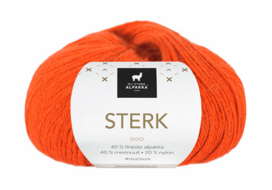 Du Store Alpakka Du Store Alpakka Garn Sterk Oransje 907 50g