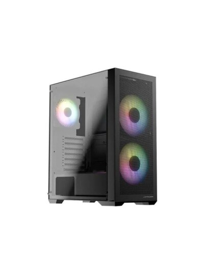 LC Power 717W Gaming Kabinett ATX Tower med Herdet Glass Svart LC Power 717W Gaming Kabinett ATX Tower med Herdet Glass Svart