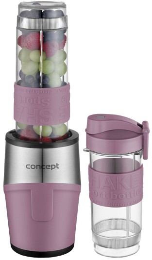 Concept SM3483 Blender - 570ml, 400ml, 500W - Rose/Rustfritt stål Concept SM3483 Blender - 570ml, 400ml, 500W - Rose/Rustfritt stål