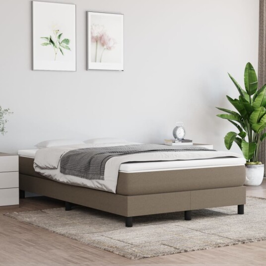 vidaXL Pocket Fjærmadrass Medium Taupe 120x200x20 cm Stoff vidaXL Pocket Fjærmadrass Medium Taupe 120x200x20 cm Stoff