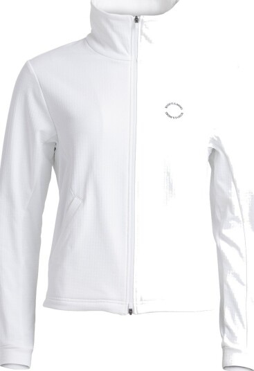 Bogeys & Birdies W Mid Layer Full Zip Hvit Golfgenser dame White XXX-Large