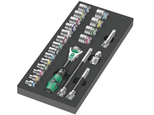 Wera 05150111001, 23 Stykker, Sort, Grønn, Stål, Sort, Grønn, 2,19 Kg, 40,5 Cm, 18,5 Cm