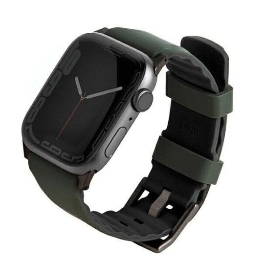 UNIQ Apple Watch (42/44/SE/45/49MM) UNIQ Linus Silikonstropp - Grønn UNIQ Apple Watch (42/44/SE/45/49MM) UNIQ Linus Silikonstropp - Grønn