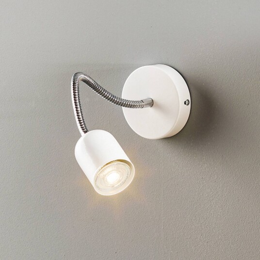 Eko-Light Vegglampe Maxi med fleksibel arm hvit Eko-Light Vegglampe Maxi med fleksibel arm hvit