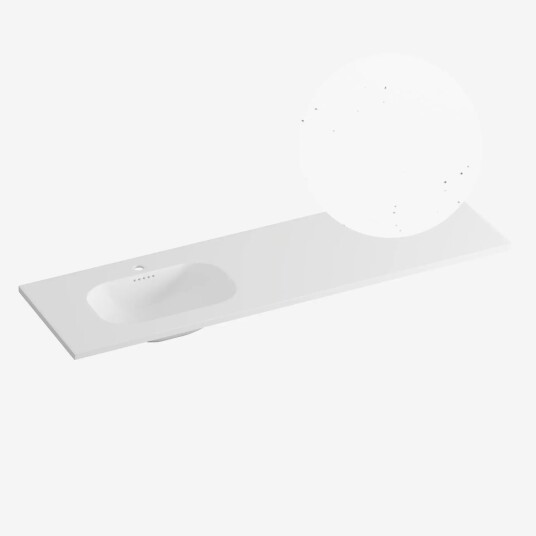 Korsbakken Nice Heldekkende Terrazzo Pepper 160cm Venstre