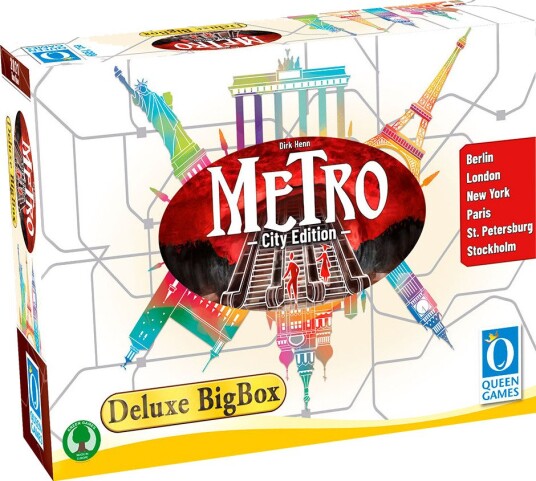 Queen Games Metro: City Edition Brettspill Deluxe Big Box Engelsk 8+ År