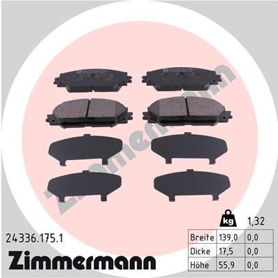 Bremseklosser ZIMMERMANN 24336.175.1
