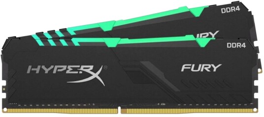 Kingston HyperX Fury Black RGB 16GB 2x8GB DDR4 2666MHz CL16 DIMM HX426C16FB3AK2/16 Kingston HyperX Fury Black RGB 16GB 2x8GB DDR4 2666MHz CL16 DIMM HX426C16FB3AK2/16