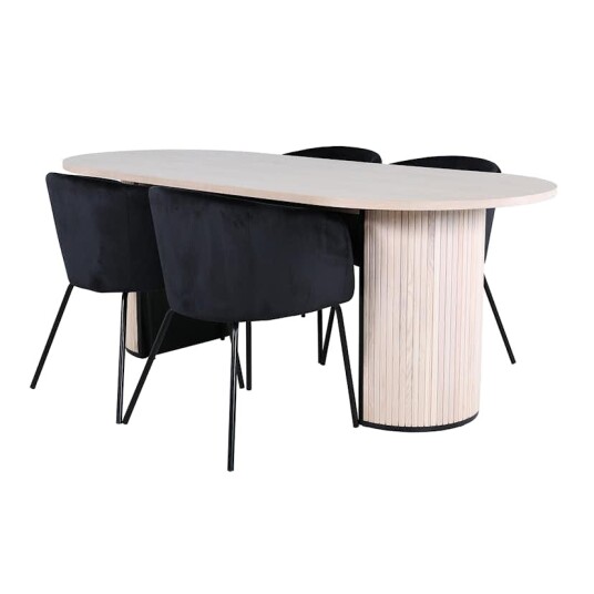 Venture Home Spisegruppe Venture Home Bianca Spisebord og Bergen Spisestol GR22434