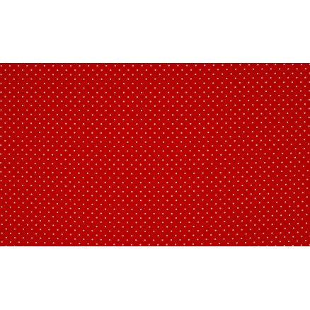 Diverse Minimals Bomullspoplinstoff Print 415 Small Dot Red 145cm 50cm