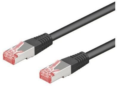 Goobay CAT 6 SFTP Nettverkskabel 2m Svart - Høyhastighets 10Gbps