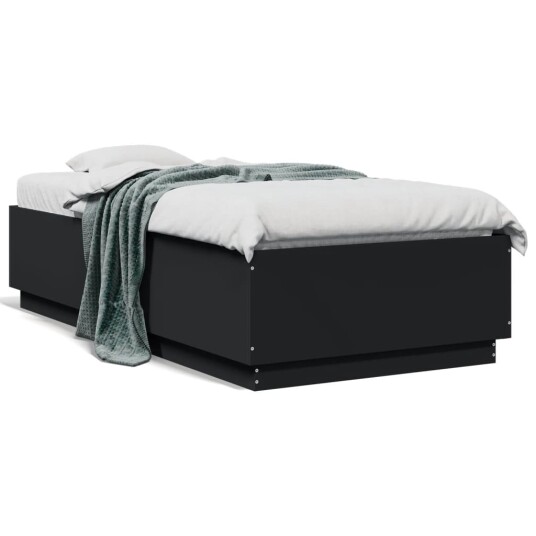  Sengeramme svart 90x190 cm konstruert tre 8721012274877
