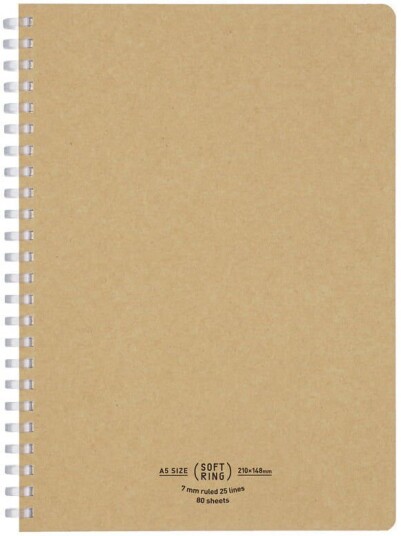 Kokuyo Softring Notebook A5 Beige