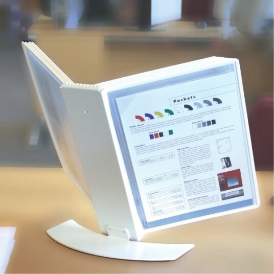 Registersystem Tarifold A4 Bordstander Hvid Inkl. 10 Lommer Registersystem Tarifold A4 Bordstander Hvid Inkl. 10 Lommer
