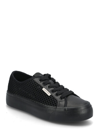 Calvin Klein Vulc Flatf Lace Up Lin Mesh Black 37 Calvin Klein Vulc Flatf Lace Up Lin Mesh Black 37
