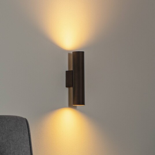 Argon Cerro vegglampe antrasitt stål Ø 6 cm opp/ned Argon Cerro vegglampe antrasitt stål Ø 6 cm opp/ned