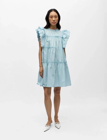 Object Objhope S/L Dress Rep Blue 40 Object Objhope S/L Dress Rep Blue 40
