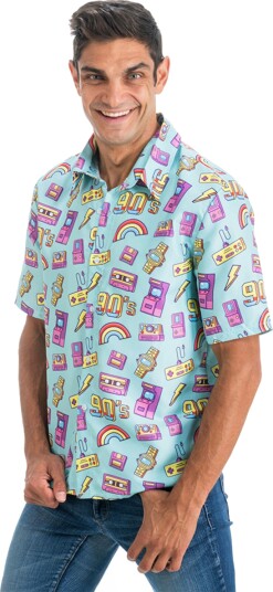 Chaks Skjorte 90's Blå Large C4651L