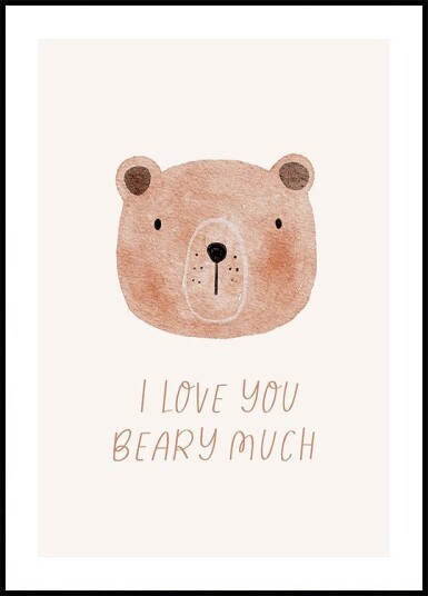 Baby   I Love You Beary Much Plakat Plakat / 100x150cm